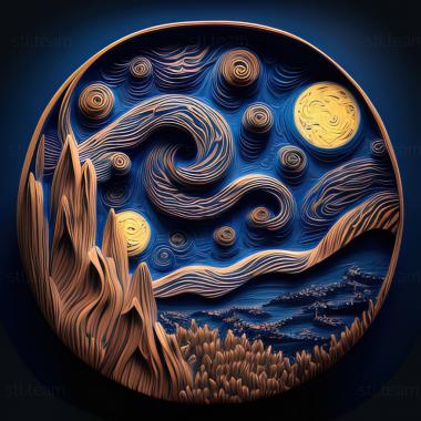 3D model st starry night (STL)